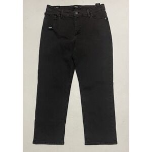 NWT Hudson Womens Size 14 X 29 Los Angeles Black Denim Jeans Straight Leg‎